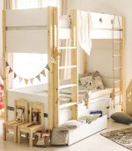 Двуетажно легло с чекмеджета