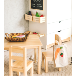 table with 2 chairs massive wood