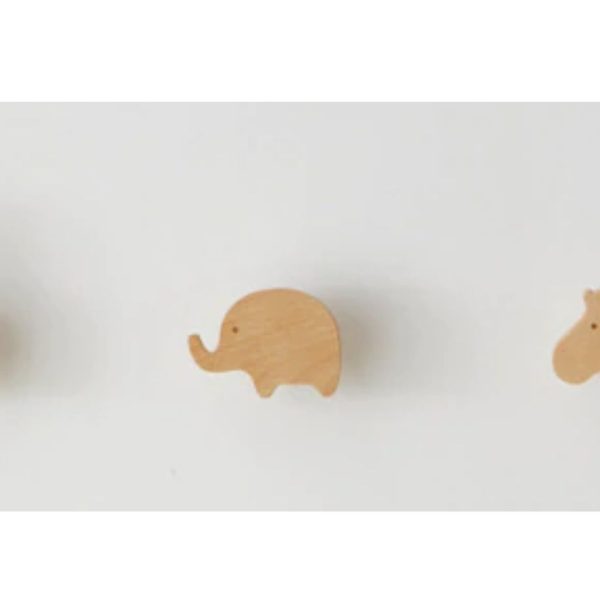 wooden hooks animals