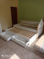 single bed plus drawers and sandwich bed