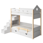 double bed with module stairs