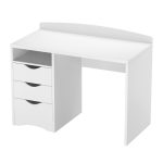 desk all in white