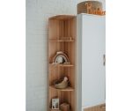 wooden wardrobe pine wood high storage shelf angle