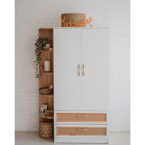 Двукрилен гардероб с Ратан