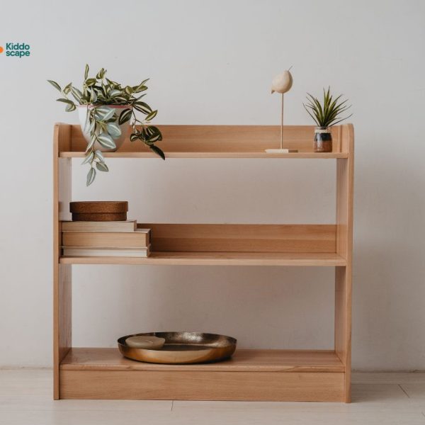 pine wood storage shelf