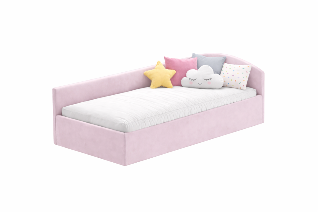 тапицирано детско легло с размер на матрака 90 на 190 или 120 на 190 см